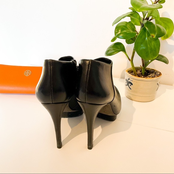 TORY BURCH Soft Black Leather Ankle Boots - Picture 9 of 10